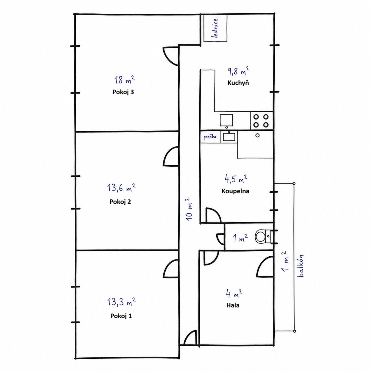 3+1, Sladkovského, Kolín - Kolín, Středočeský kraj, 74 m² - 1