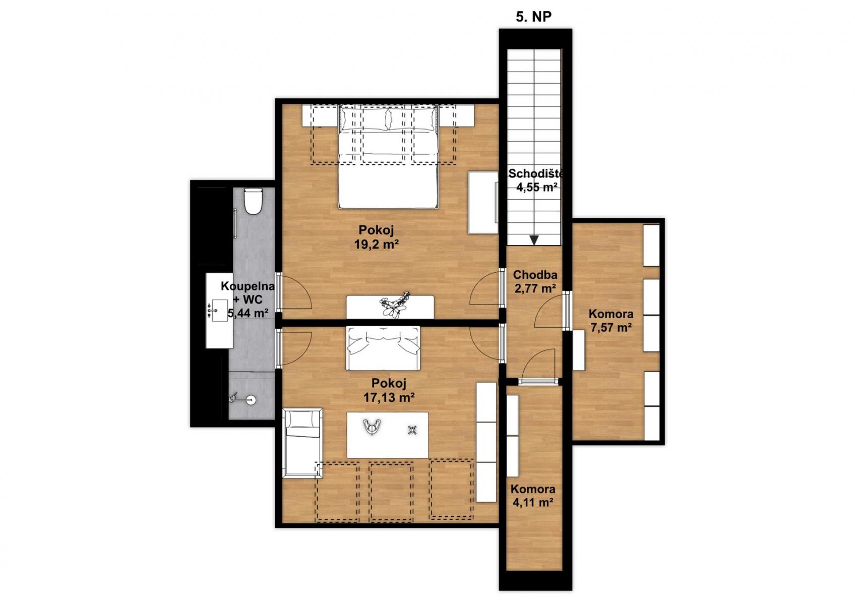 Byt 3+kk · 120 m² · Michelská, Praha - 4