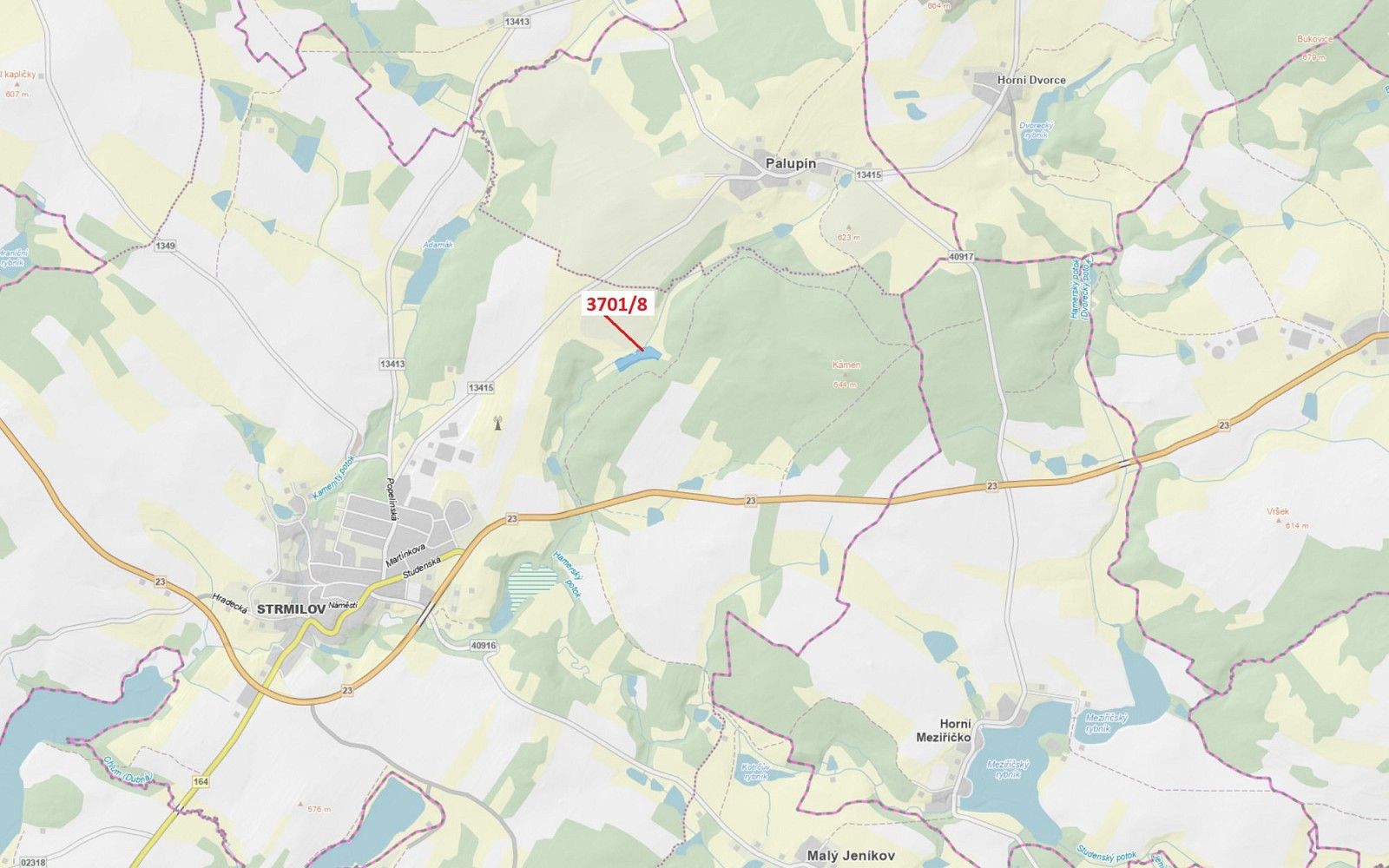 Prodej louka - Bořetín, okres Jindřichův Hradec, Jihočeský kraj - 1