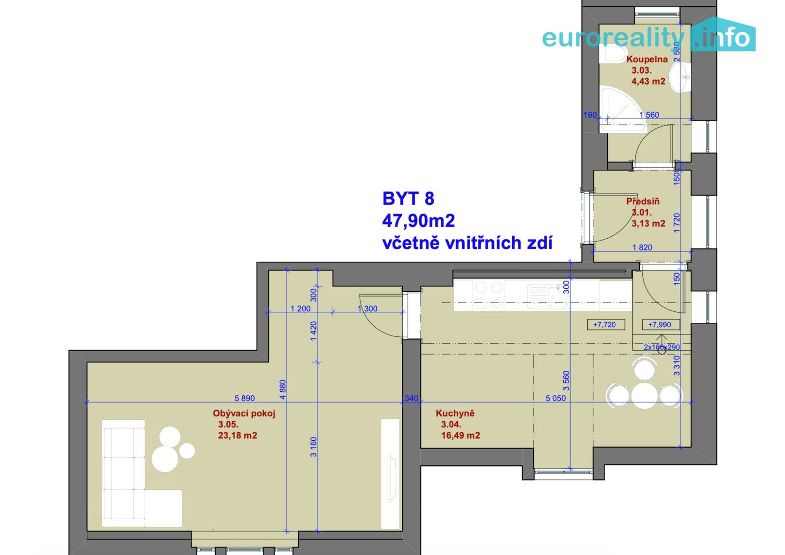 Prodej byt 2+kk - Hlavní třída 263, Mariánské Lázně, 47 m² - 5