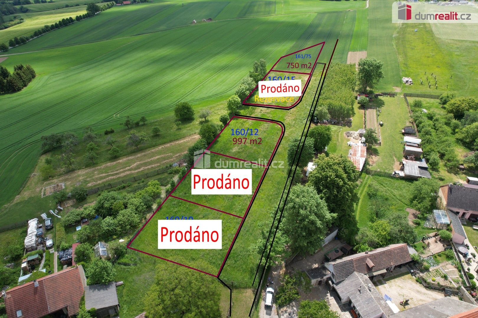 Pozemky pro bydlení, Ruda, 971 m²